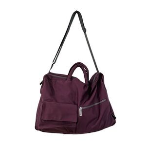 Paul Smith vintage Heavy duty big travel carry all maroon bag EUC
